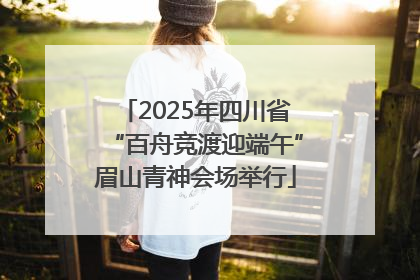 2025年四川省“百舟竞渡迎端午”眉山青神会场举行