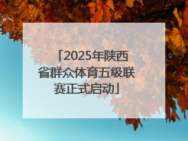 2025年陕西省群众体育五级联赛正式启动