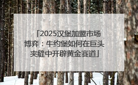 2025汉堡加盟市场博弈：牛约堡如何在巨头夹缝中开辟黄金赛道