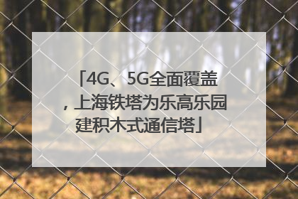 4G、5G全面覆盖，上海铁塔为乐高乐园建积木式通信塔